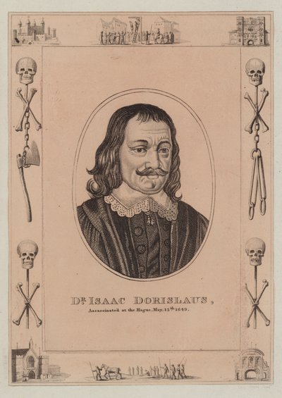 Dr. Isaac Dorislaus, asesinado en La Haya, 12 de mayo de 1649 de English School